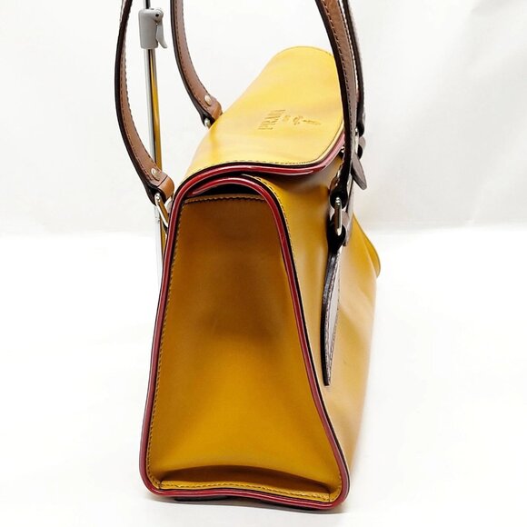 Authentic Prada Brown Leather Hand Bag mn420-121425 - Picture 3 of 16